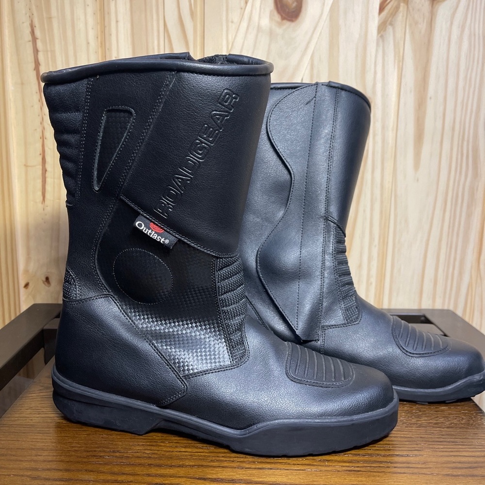 Roadgear XKJ motorcycle boots Womens 10- men 8.5